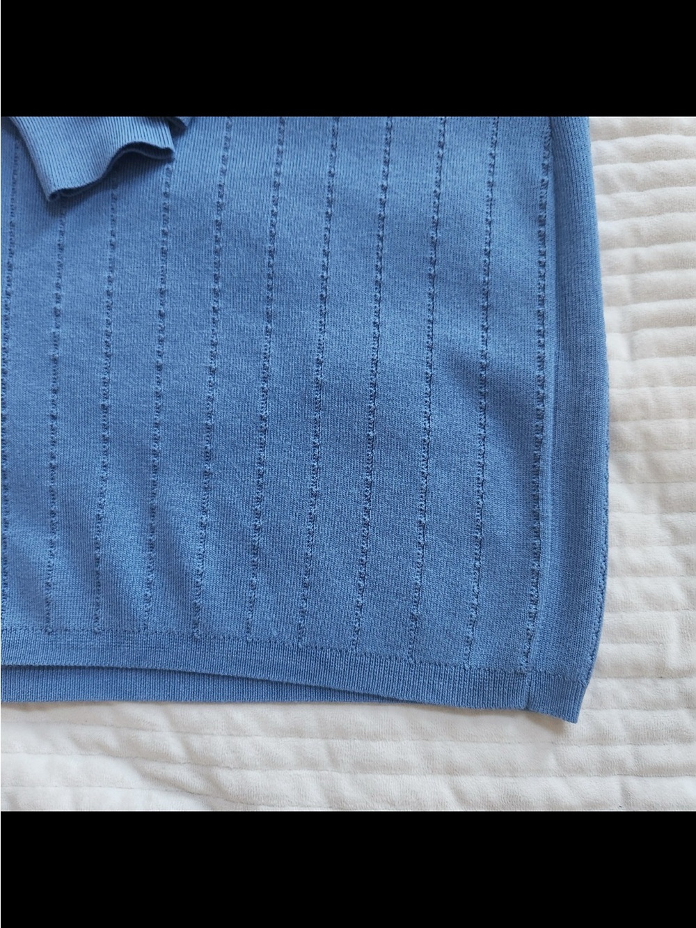 L'AGENCE Minette Long Sleeve Knit Dress in Dark Cote D'Azue blue size XS - Picture 6 of 7